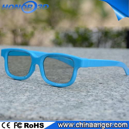 black plastic 3D video glasses polarized lenses 3d glasses for 3D TV and 3D cinema